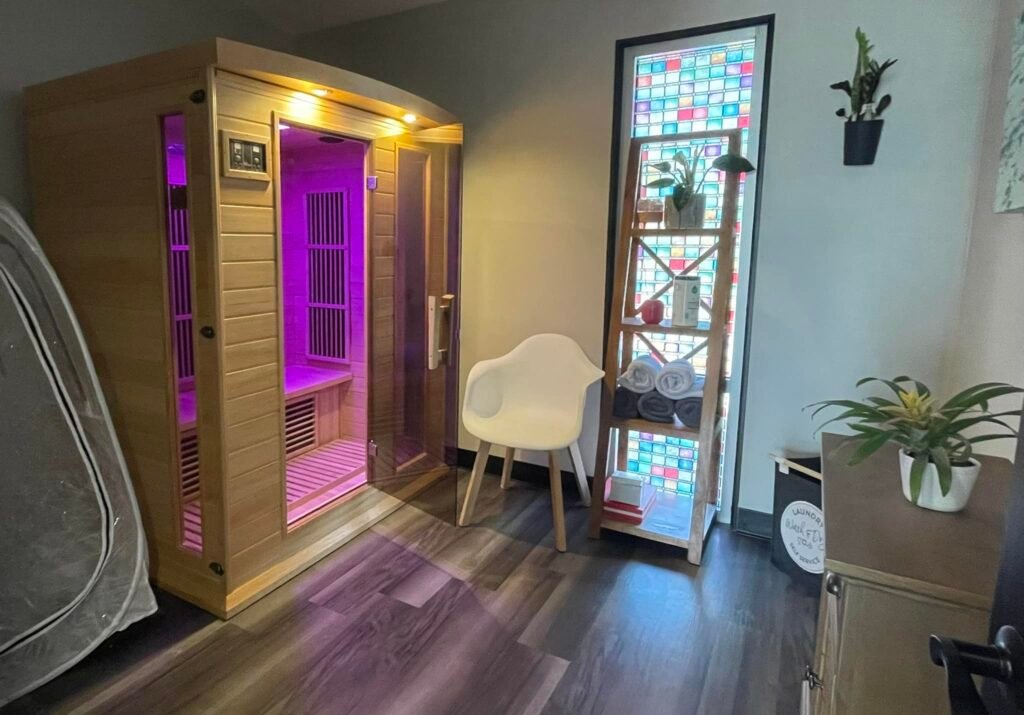 infrared sauna at life force wellness center
